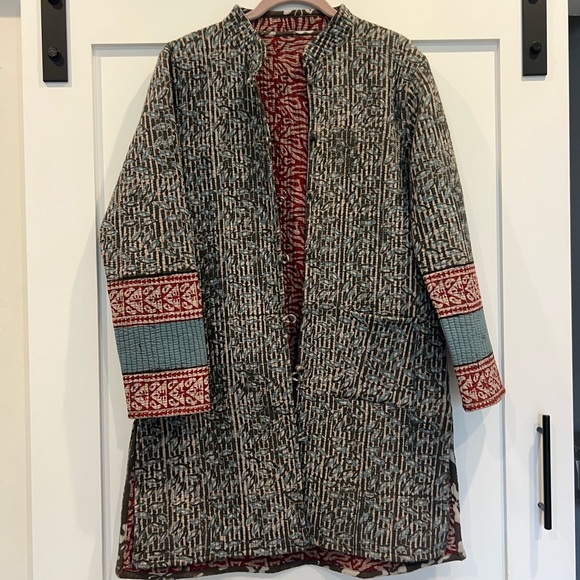 Handmade Jackets & Blazers - Handmade reversible Jacket from India